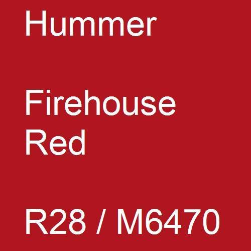 Hummer, Firehouse Red, R28 / M6470.